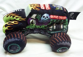 Monster Jam Soft Grave Digger Monster Truck 13&quot; Plush Stuffed Animal Toy - £19.70 GBP