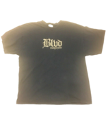 Blud Magazine T Shirt Mens XL Navy Blue Vintage Retro Faded Distressed - $8.17