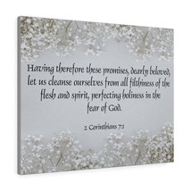  In The Fear of God 2 Corinthians 7:1 Bible Verse Canvas Christi - £68.32 GBP+
