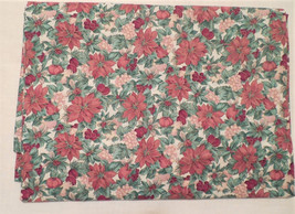 Christmastime Linen Napkin Placemat Tablecloth, 22 pc set. Vintage Chris... - $60.00