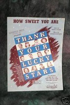 How Sweet You Are 1943 Sheet Music by Loesser and Schwartz - £1.96 GBP