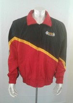 Lawson Racing Men&#39;s Black Red Long Sleeve Full Zip Nylon Jacket Size XL - $13.75