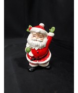 Mid Century NANCO Ceramic Santa Claus Bank Children&#39;s Christmas Japan w/... - $24.39 CAD