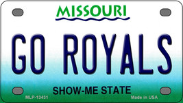 Go Royals Missouri Novelty Mini Metal License Plate Tag - £11.67 GBP