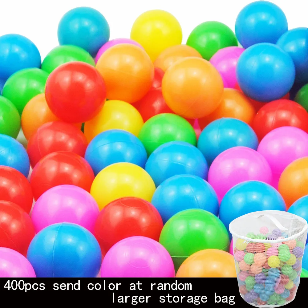 400 Pcs/Lot 5.5cm Eco-Friendly Plastic Balls Colorful Soft Kids Swim Bal... - £68.38 GBP