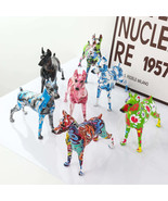 Simple Creative Pet Handle Graffiti Color Doberman Dog Statue Decoration... - $2,027.21 MXN+