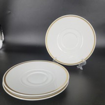 Block Chateau D&#39;Or Saucers 3 pc Replacement Langenthal Switzerland 6&quot; Wh... - £9.70 GBP