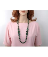 Forest Green Chunky Lucite Beaded Necklace - $46.29 CAD