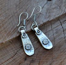 Silver earrings, Tribal silver earrings, sun earrings (E750) - £10.19 GBP