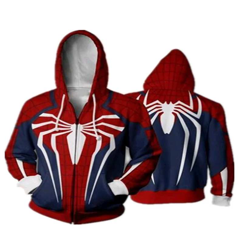 Autumn Homecoming Scarlet Spider Zip Up Man Hoodies Sweatshirts Far From Home Sp - £73.95 GBP