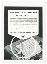 Print Ad Bell System Teletypewriter Service Vintage 1937 Full-Page Advertisement - £9.67 GBP