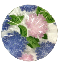 Fused Art Glass Shallow Bowl By Sydenstriker Glass, Signed AC Ross - $14.24