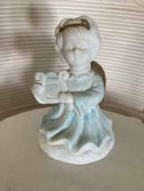 Blue  angel figurine ceramic approximately  6" - £19.90 GBP