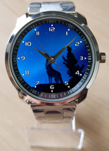 Howl Of The Alpha Wolf Unique Unisex Beautiful Wrist Watch Sporty - $35.00