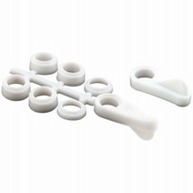 Universal Plastic Screen Clips 4PK Flush to 7/16in White Stackable - £3.71 GBP