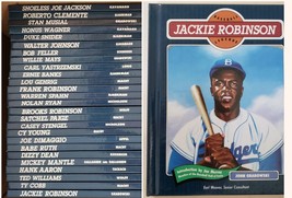 16 Baseball Legends Hardcover Books Mantle Gehrig Ruth Cobb Robinson Aaron Young - £54.89 GBP