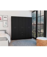 Guajira Six Door Armoire, Three Cabinets , Hidden Drawer Shoes - $912.67 CAD