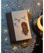 Hedgehog Cross Stitch moths pattern pdf - Hedgehog in fog Embroidery woo... - $9.39
