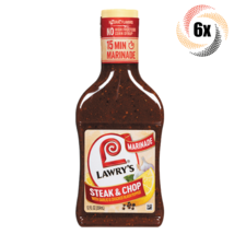 6x Bottles Lawry&#39;s Steak &amp; Chop Marinade | Garlic &amp; Cracked Black Pepper... - £39.61 GBP