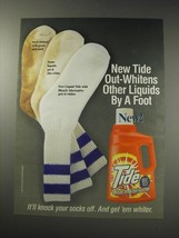 1991 Tide With Bleach Alternative Detergent Ad - New Tide out-whitens other  - $18.49