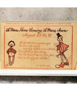 Le Mars, Iowa 1909 Homecoming Impression Barefoot Man Top Hat Poem Post ... - $178.59 MXN