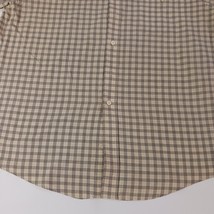 Towncraft Men's L Brown Cotton Blend Plaid Short Sleeve Button Down Wrinkle Free image 10