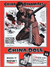 China Doll 1958 ORIGINAL Vintage 9x12 Industry Ad Victor Mature Li Li Hua - $24.74