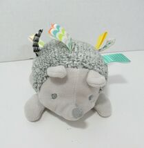 Taggies Plush Heather Hedgehog Squeeze &amp; Squeak soft toy gray Mary Meyer - $5.14