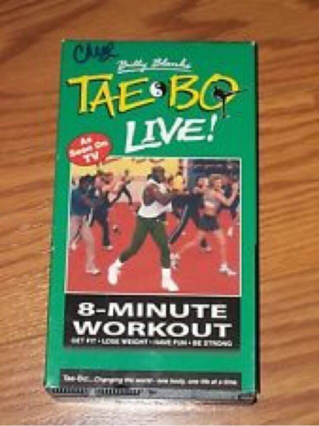 Primary image for Billy Blanks' Tae Bo Live! - 8-Minute Workout Video VHS Tape 1999 VG! #U101
