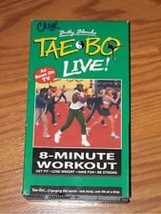 Billy Blanks&#39; Tae Bo Live! - 8-Minute Workout Video VHS Tape 1999 VG! #U101 - £6.57 GBP