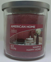 American Home By Yankee Candle Warm &amp; Happy Home 2 Wick Candle Brand New - £14.94 GBP