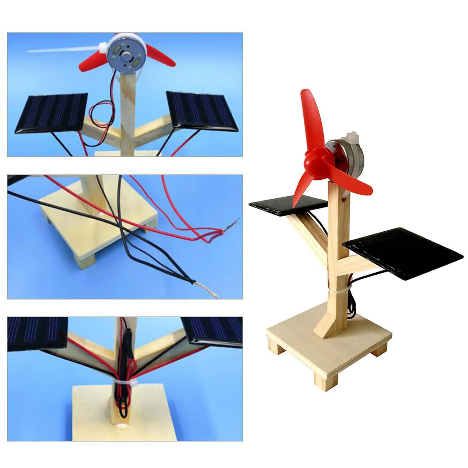 DIY Solar Fan Motor Science Experiment Projects Solar Powered Fans Panel K - £9.47 GBP