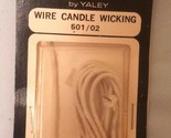 Vintage Yaley Wire Candle Crafting 501/02 Sealed New old Stock NOS - $9.89