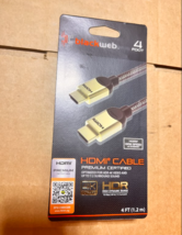 Blackweb Premium HDMI Cable, 4&#39; Foot, Black - $11.95