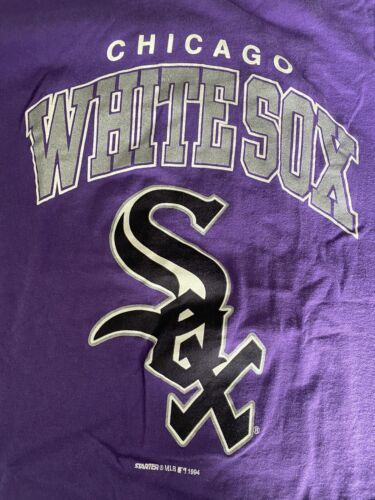 Primary image for Vintage Starter Chicago White Sox MLB 1994 T-Shirt Purple NOS Single Stitch XL