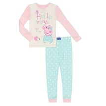 Peppa Pig Toddler Little Girls 2 Piece Sleepwear Pajama Set Sizes 2T and 5T NWT - £8.24 GBP