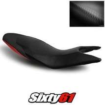 DUCATI HYPERMOTARD Seat Cover 2013-2015 2016 2017 2018 Black Red Luimoto Carbon - £110.75 GBP