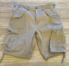 Daniel Cremieux Khaki Cotton Cargo Shorts 32 10” - $39.00