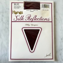 Hanes Silk Reflections Silky Opaques Pantyhose Color Garnet Size A-B - $16.76 CAD