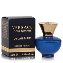 Versace Pour Femme Dylan Blue by Versace Mini EDP .17 oz for Women - £28.35 GBP