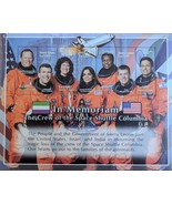 In Memoriam The Crew of the Space Shuttle Columbia Stamp Sheet 7 stamps ... - $6.76 CAD