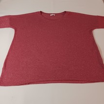 Pink Lily Women's Round Neck Long Sleeve Blouse Top Size Large image 5