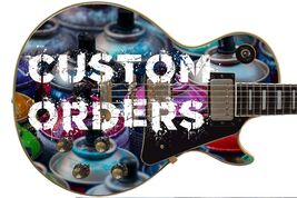 Custom Orders and Installation Guitar Skin Wrap Axe Re-Skin Bass Reface - $0.98+