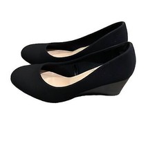 Seychelles Black Wedge Shoes Womens Size 8 Textile Career Minimalist Aca... - £17.43 GBP