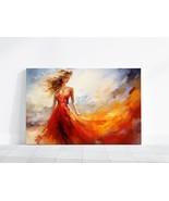 Woman Painting, Abstract Colorful Rainbow Female Painting, Beautiful Mod... - £17.99 GBP+