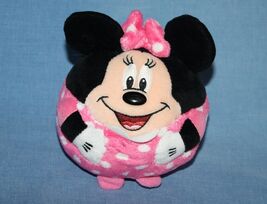 Ty Beanie Baby Minnie Mouse Ballz 5" Disney Balls Pink Polka Dots Ball T... - $8.32