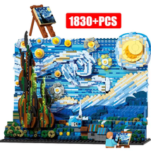 Vincent Van Gogh the Starry Night 21333 Art Painting Building Blocks Bri... - £80.48 GBP+