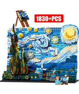 Vincent Van Gogh the Starry Night 21333 Art Painting Building Blocks Bri... - £81.39 GBP+