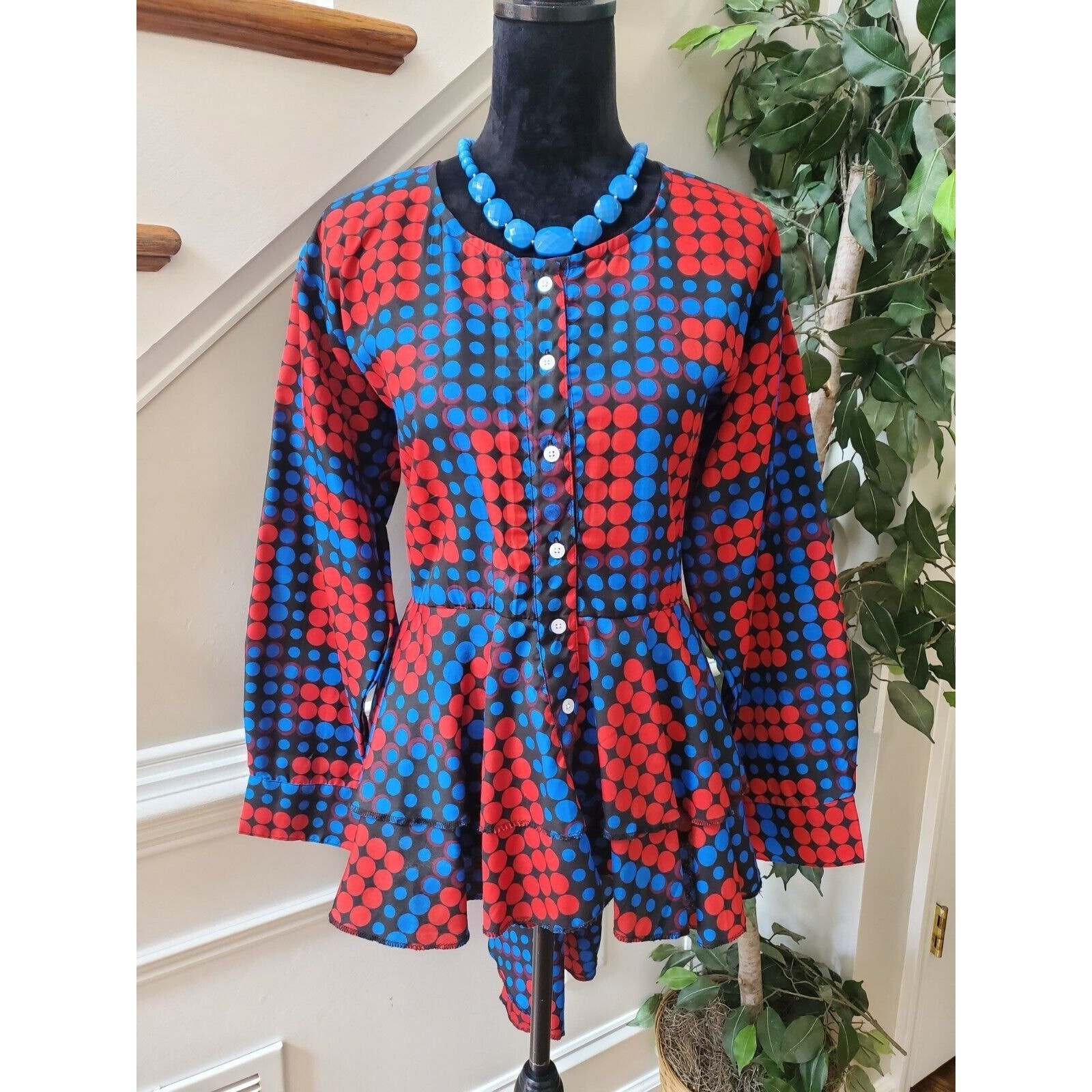 Xpress Women's Multicolor Polyester Round Neck Long Sleeve Casual Top Blouse Item image 9