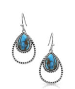 Montana Silversmith Double Rope Turquoise Earrings - £51.14 GBP
